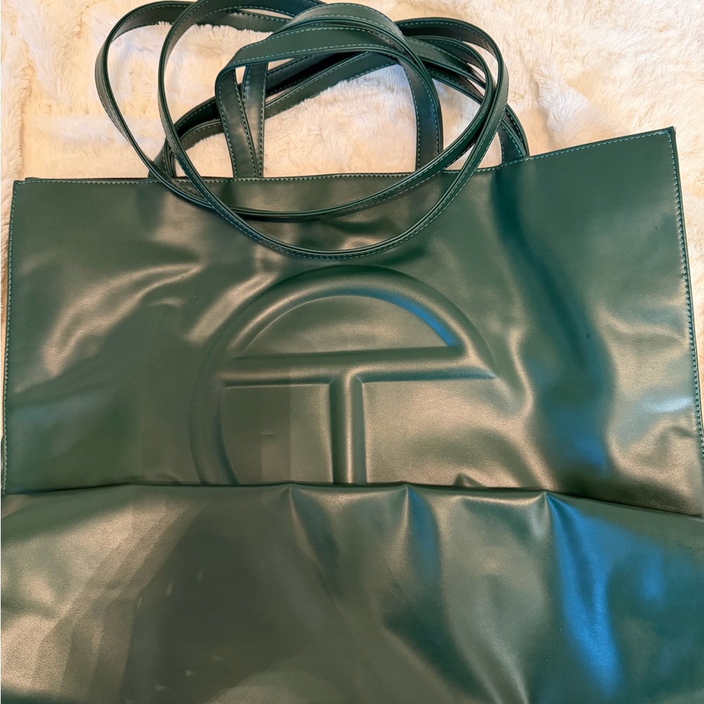 Telfar Dark Green Tote Bag